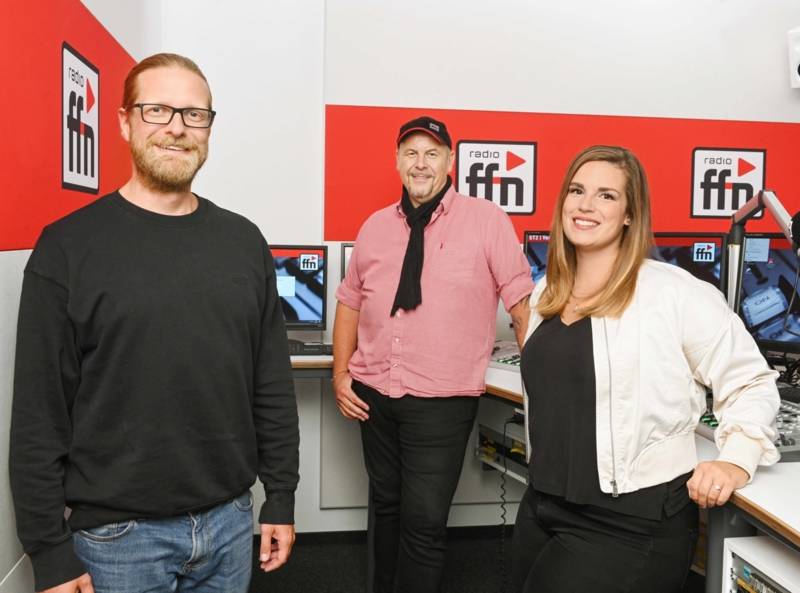 "Morgenm&auml;n Franky" und sein Morningshow-Team von Radio ffn.