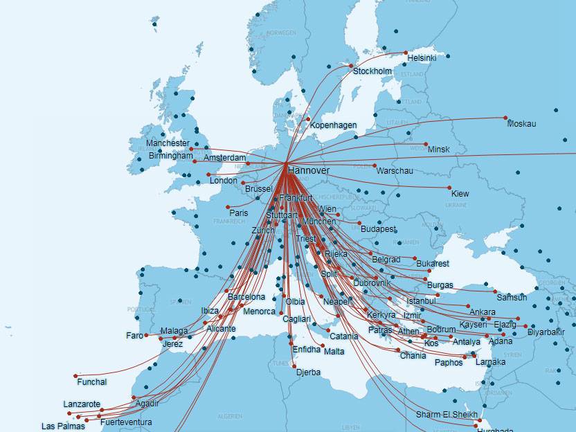 Flights & Airports | Centrally located - Visit Niedersachsen