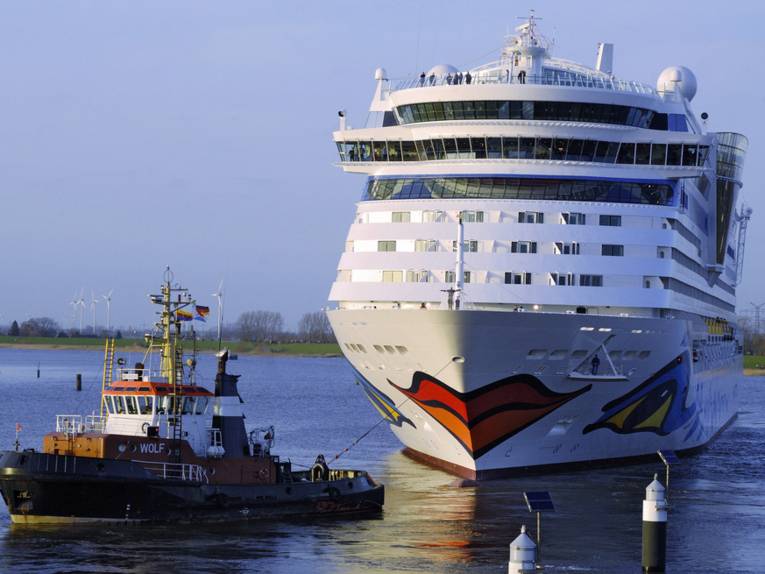 AIDA Schiff der Meyer Werft in Papenburg